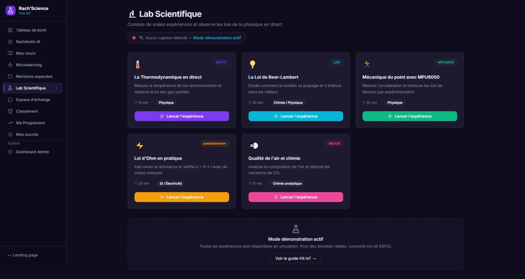 Lab Scientifique IoT ESP32